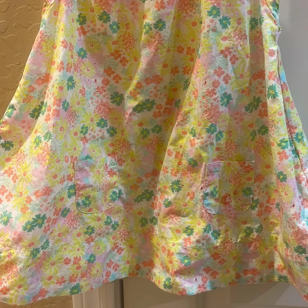 18month Petit Bateau Dress with all beautiful flowers - Picture 3 of 5